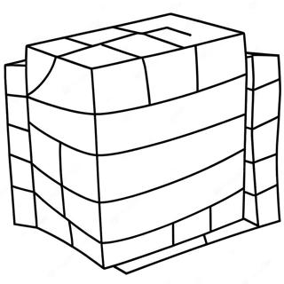 Colorful 3d Cube Coloring Page 36044-28511