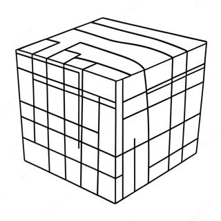 Colorful 3d Cube Coloring Page 36044-28512