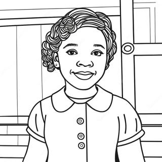 Ruby Bridges Coloring Pages