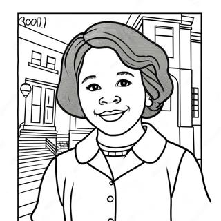 Ruby Bridges Coloring Pages