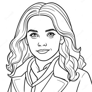 Hermione Granger Magical Coloring Page 36123-28573