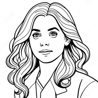 Hermione Granger Magical Coloring Page 36123-28576