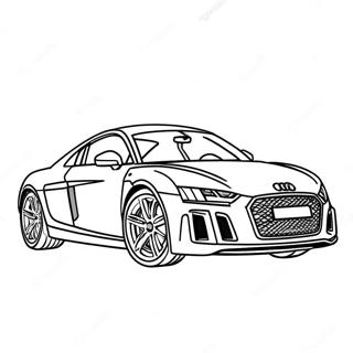 Audi Sports Car Coloring Page 36134-28581