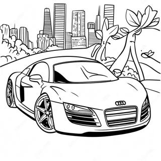 Audi Sports Car Coloring Page 36134-28584