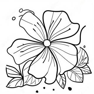 Vibrant Tropical Hibiscus Coloring Page 36184-28634