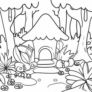 Enchanted Forest Fairy Garden Coloring Pages