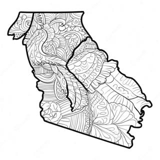 Georgia State Outline Coloring Page 36233-28646