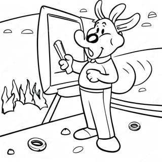 Colorful Crayola Movie Scene Coloring Page 36244-28671