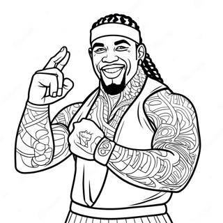 Jey Uso Coloring Pages