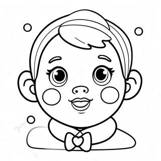 Cute Cry Baby With Tears Coloring Page 3631-2903