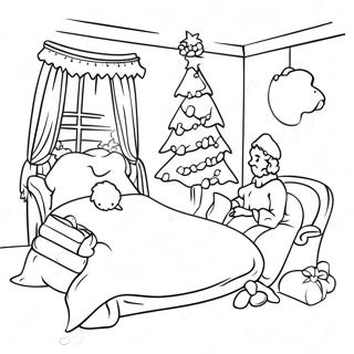 Twas The Night Before Christmas Coloring Pages