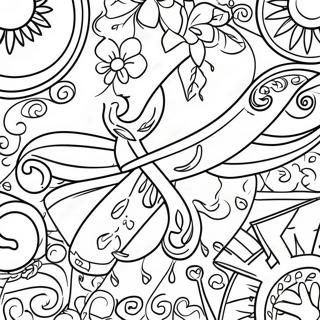 Jamaica Flag Coloring Page 36333-28724