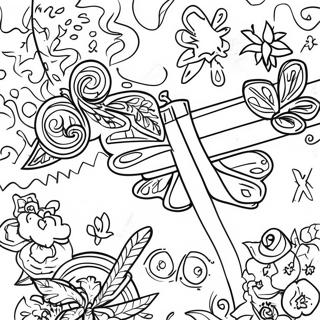 Vibrant Jamaica Flag Coloring Page 36334-28737