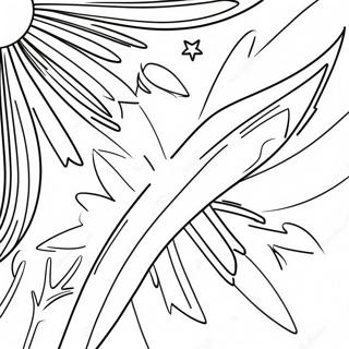 Vibrant Jamaica Flag Coloring Page 36334-28740