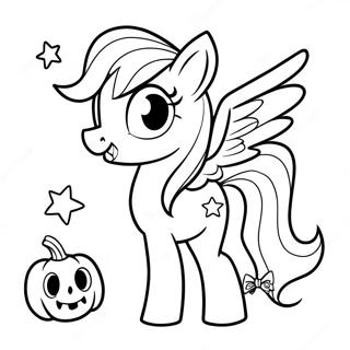 Pagini De Colorat Cu My Little Pony De Halloween 36343-28743