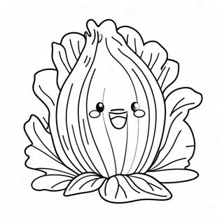 Lettuce Coloring Pages