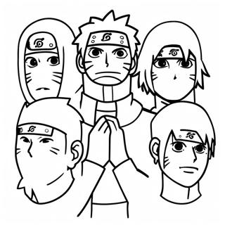 Naruto Akatsuki Jäsenet Värityssivu 36404-28792