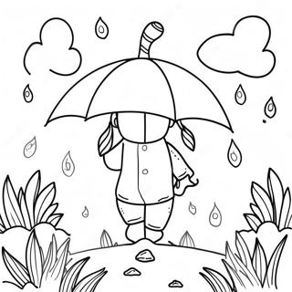 April Showers Coloring Page 36453-28826