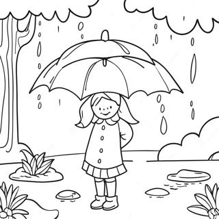 April Showers Coloring Page 36453-28828