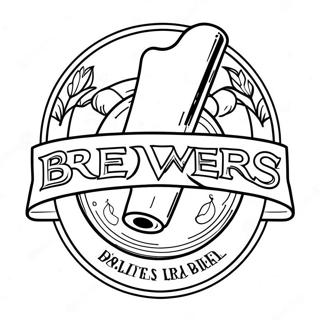 Brewers Logo Coloring Page 36473-28876