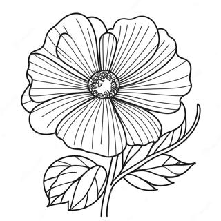 Violet Flower Coloring Page 36483-28838