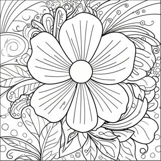 Violet Flower Coloring Page 36483-28839