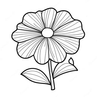 Violet Flower Coloring Page 36483-28840