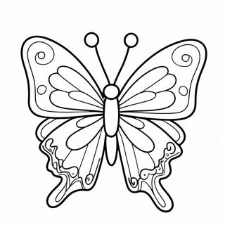 Vibrant Violet Butterfly Coloring Page 36484-28851