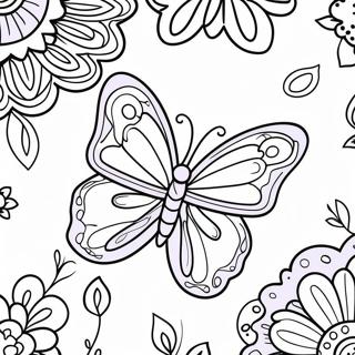 Vibrant Violet Butterfly Coloring Page 36484-28852