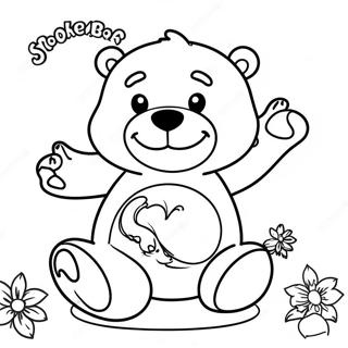 Chill Stoner Care Bear Coloring Page 36514-28877