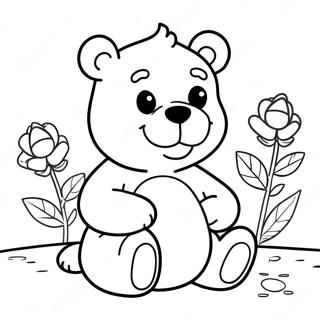 Chill Stoner Care Bear Coloring Page 36514-28878