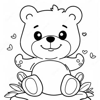 Chill Stoner Care Bear Coloring Page 36514-28880