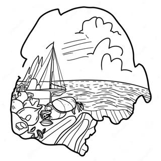 Maine State Outline Coloring Page 36533-28898