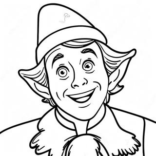 Joyful Buddy The Elf Coloring Page 36554-28901