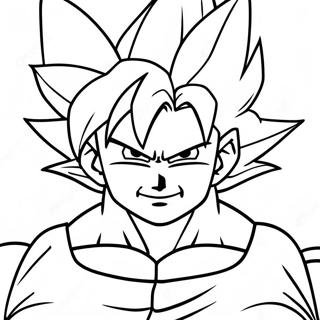 Pagina De Colorat Goku Super Saiyan 4 36573-28922