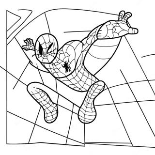 スパイダーマン ロブロックス 塗り絵ページ