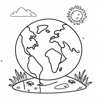 Earth Day For Preschoolers Coloring Pages