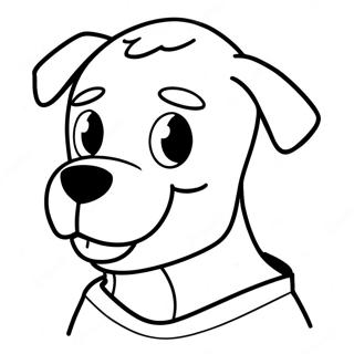 Dog Man Coloring Page 36613-28964