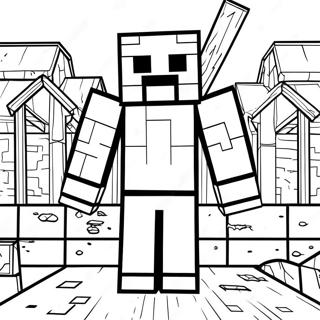 Minecraft Villager Coloring Pages