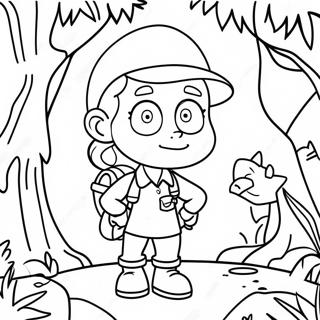 Eliza Thornberry Exploring The Jungle Coloring Page 36684-29017