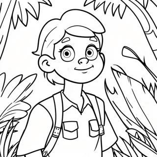 Eliza Thornberry Exploring The Jungle Coloring Page 36684-29018