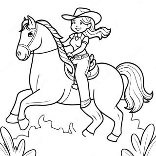 Cowgirl Coloring Pages