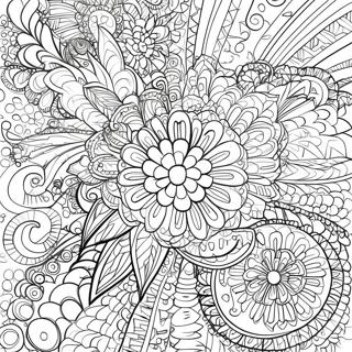 Intricate Abstract Patterns Coloring Page 36734-29044