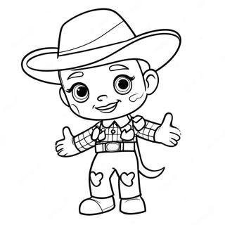 Jessie Toy Story Farvelægningsside 36743-29048