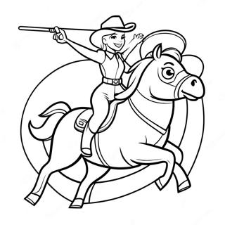 Jessie Riding Bullseye Coloring Page 36744-29061