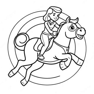 Jessie Riding Bullseye Coloring Page 36744-29064