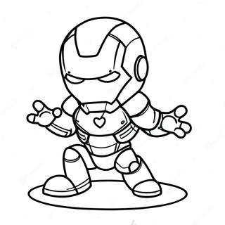 Adorable Baby Marvel Chibi Iron Man Coloring Page 36764-29074