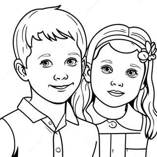 Brother And Sister Coloring Pages