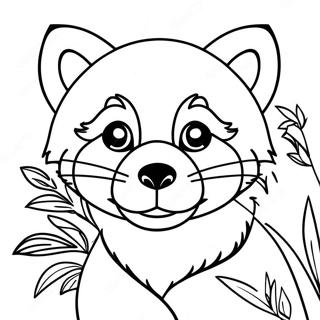 Red Panda Coloring Pages