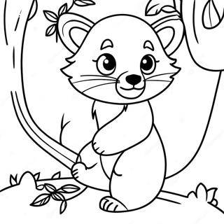 Red Panda Coloring Page 3680-2934